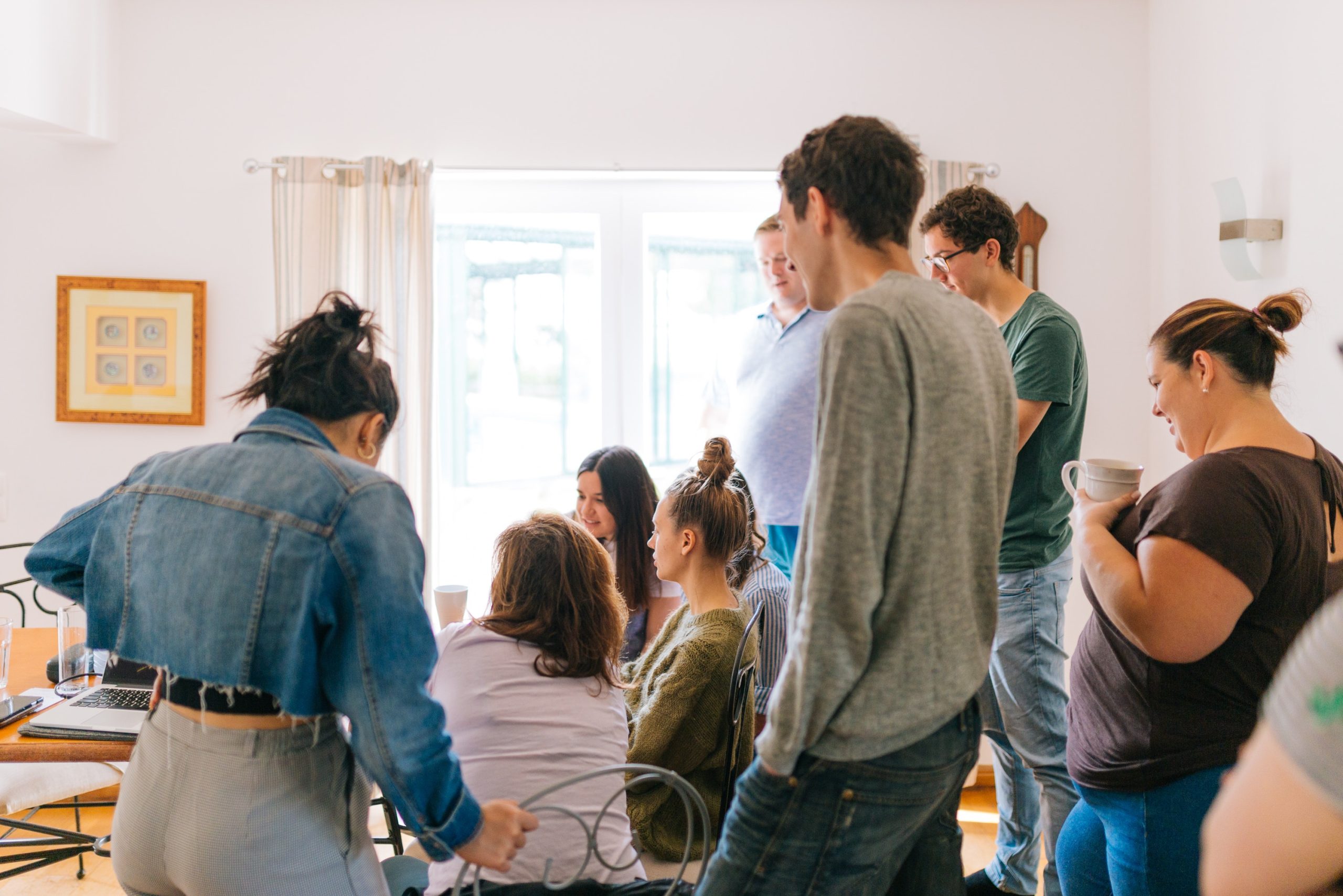 Group of people talking